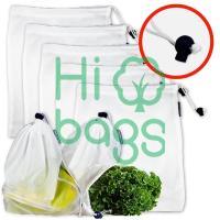 Reusable Mesh Produce Washable Premium See Through Lightweight Mesh Bags M